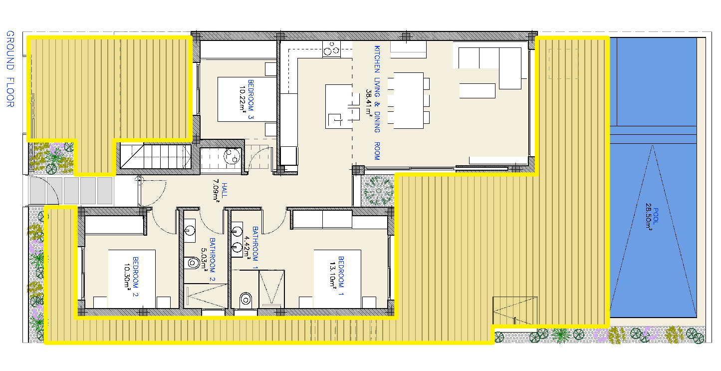 Plano pavimento exterior