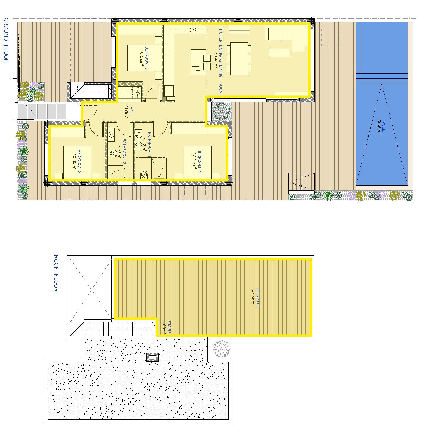 Plano pavimento interior